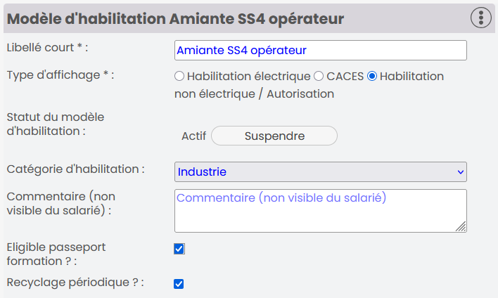 Eligibilité au passeport de prévention